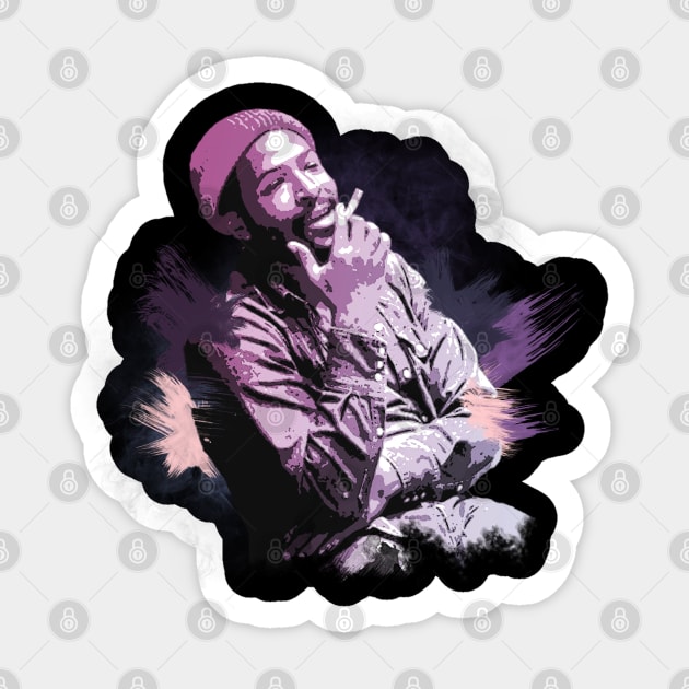 PAINTING ART - MARVIN GAYE SOUL Sticker by YonkoFauzi